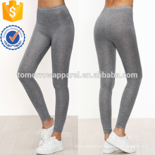 Cinza Skinny Casual Leggings OEM / ODM Fabricação Atacado Moda Feminina Vestuário (TA7030L)
